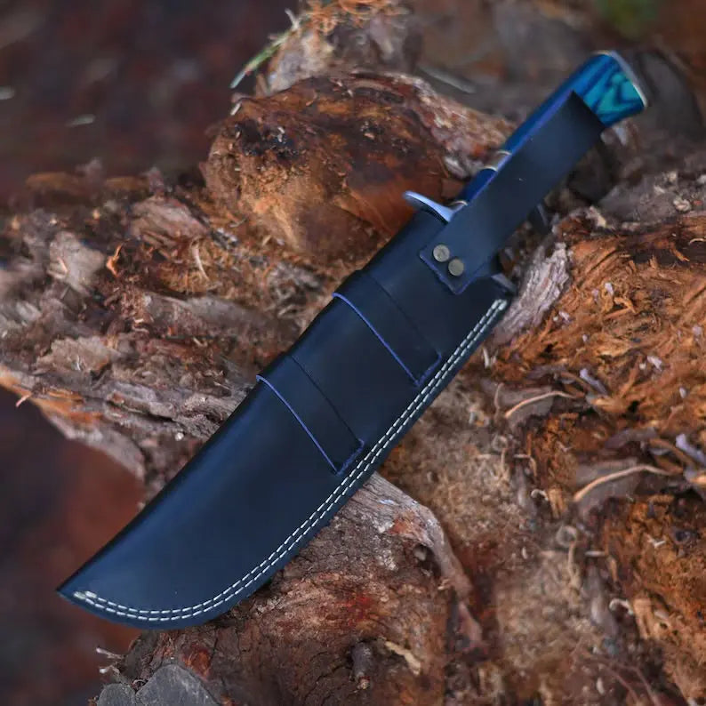 Custom Handmade Damascus Steel Bowie Knife Christmas Gift for Him Anniversary Gift Survival Knife Hunting Knife Camping Knife Tactical Knife | Arham Cutlery - Arham Cutlery