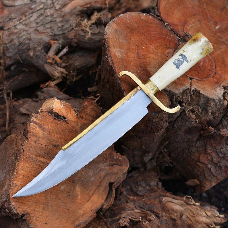 The Expendables Movie Replica Bowie Knife | Handmade Carbon Steel Hunting Knife | Anniversary Gift for him Christmas Gift