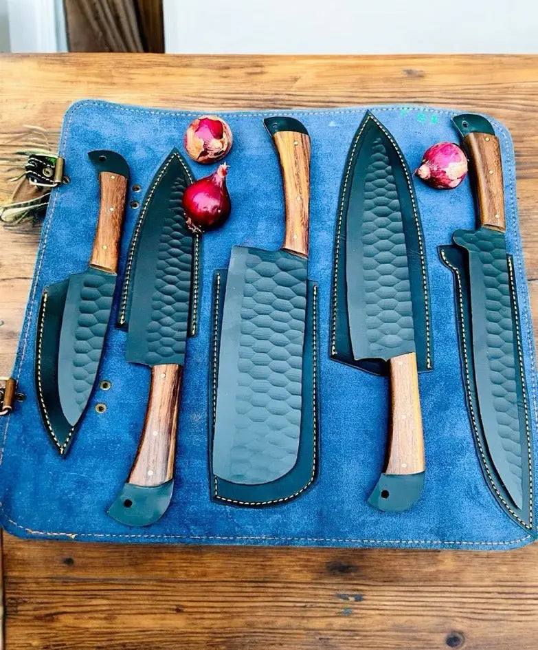Hand Made Kitchen Knife Set , Professional Chef Knife Set , Gift for beloved one - Arham Cutlery