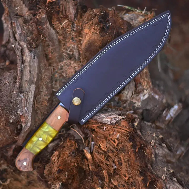 Antique Handcrafted Stainless Steel Hunting Knife | Durable Handle | Gift for Hunters | Bushcraft Knife | Groomsmen Gift | Arham Cutlery - Arham Cutlery