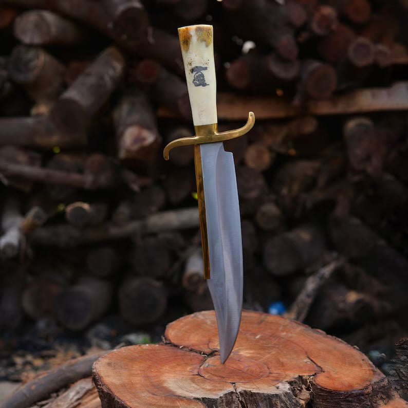 The Expendables Movie Replica Bowie Knife | Handmade Carbon Steel Hunting Knife | Anniversary Gift for him Christmas Gift