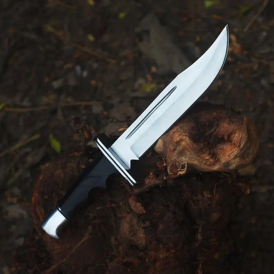 Scream Replica Knife: Bloody Ghostface Replica Buck 120 Hunting Knife | Movie Replica | Horror Movie Prop | Real Blade | Arham Cutlery - Arham Cutlery