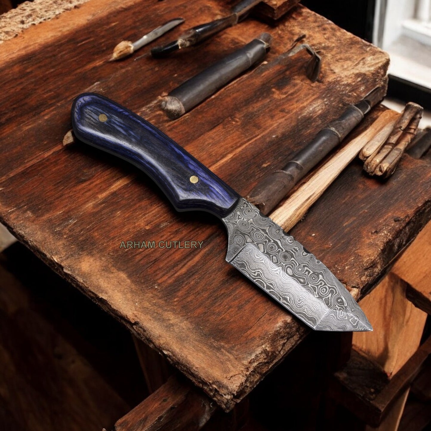 8.5" Fixed Blade Tanto Knife