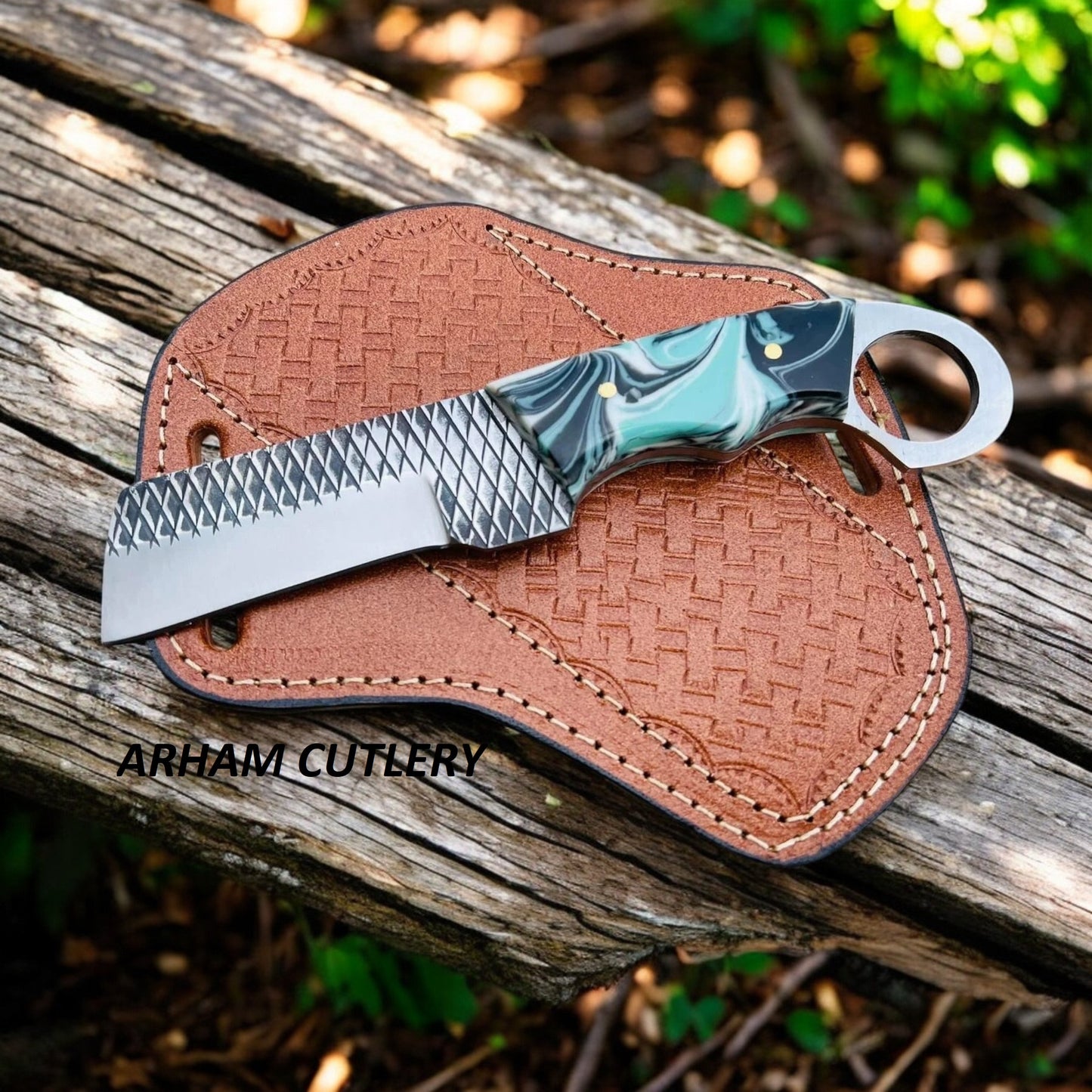 Western Style Handmade Rasp File Knife