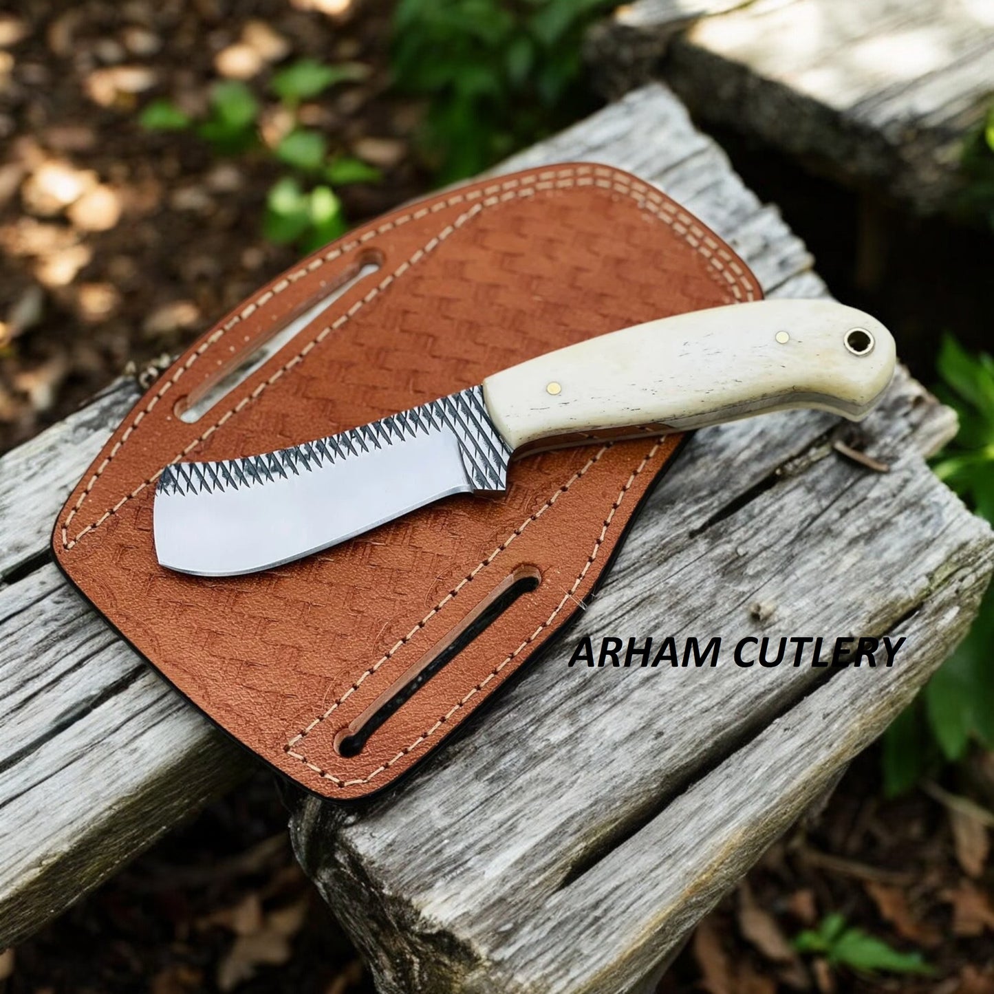 Handmade Knife With Camel Bone