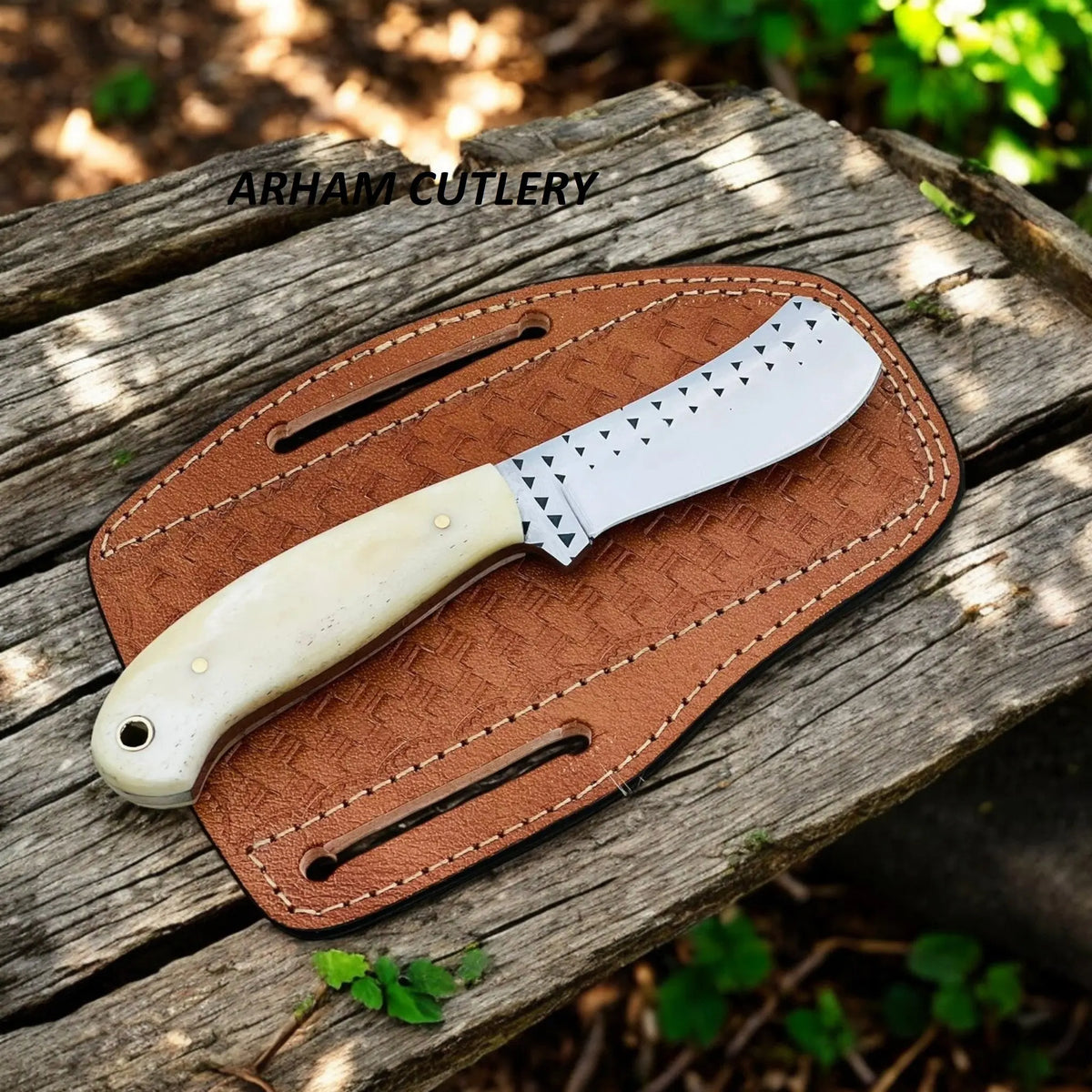 Handmade Knife With Camel Bone