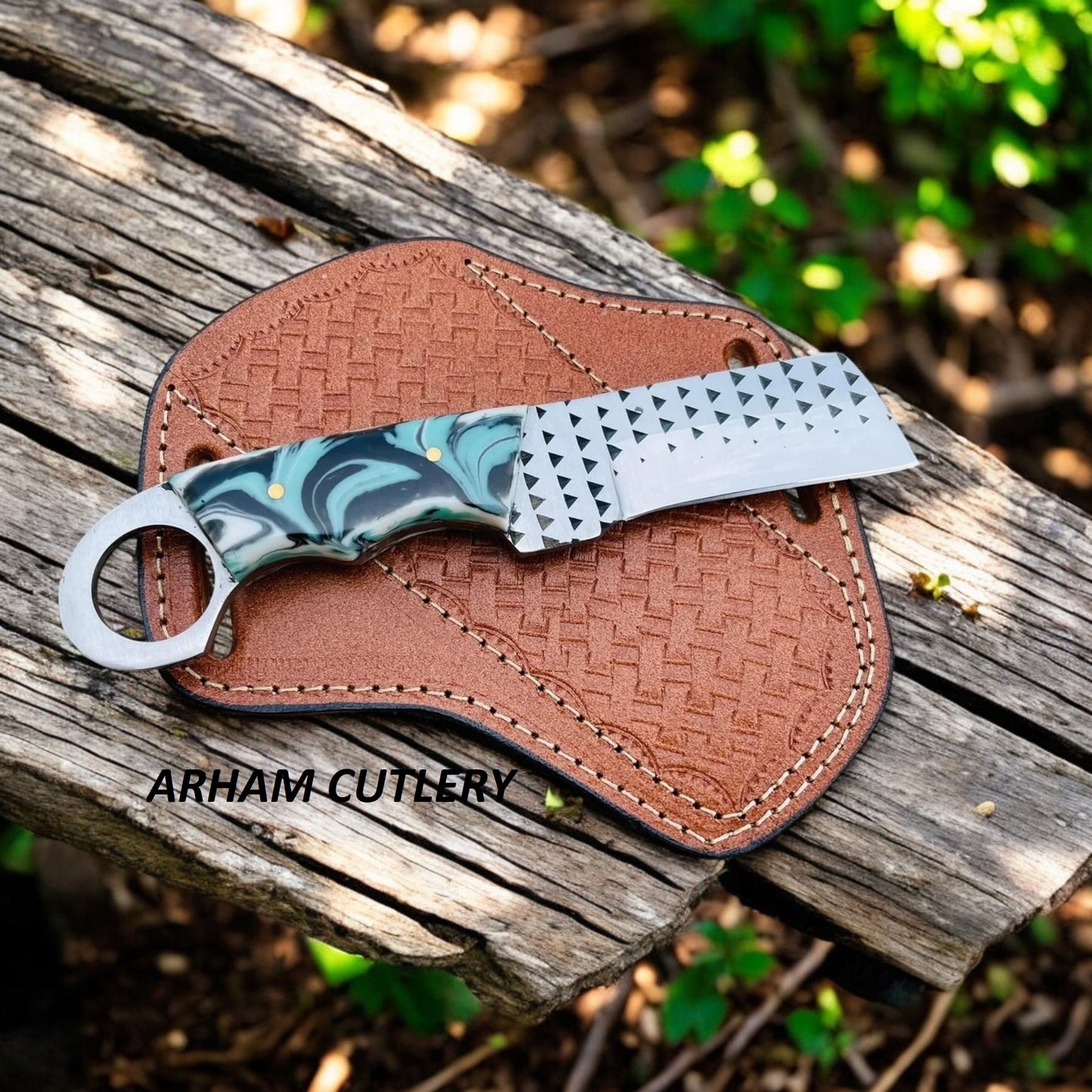 Western Style Handmade Rasp File Knife