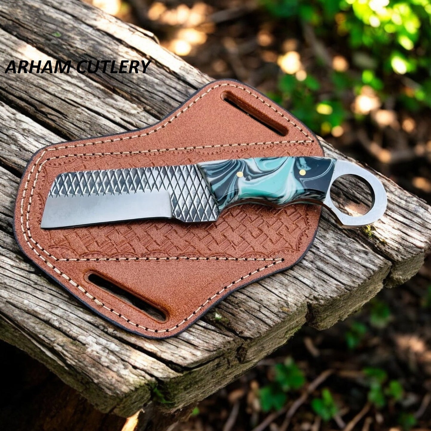 Western Style Handmade Rasp File Knife
