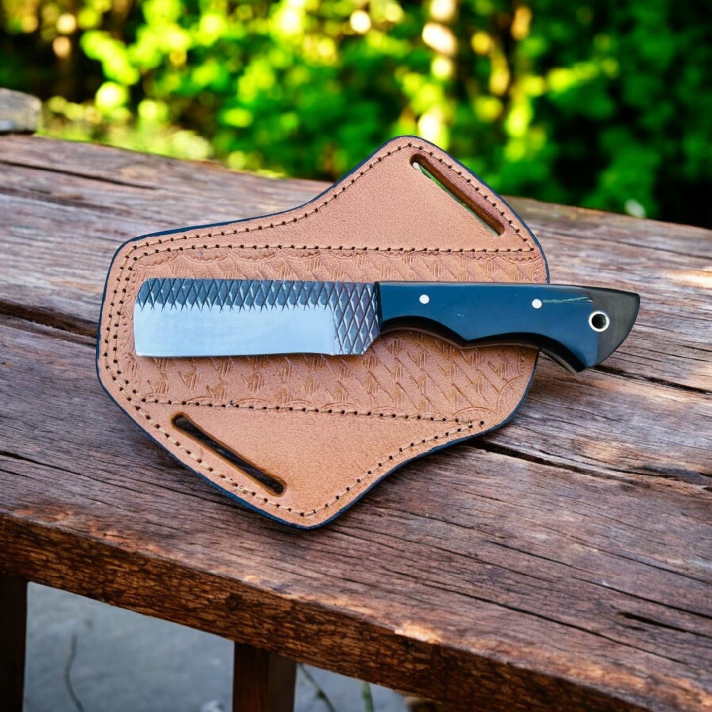 Handmade Rasp File Cowboy Bull Cutter EDC Knife