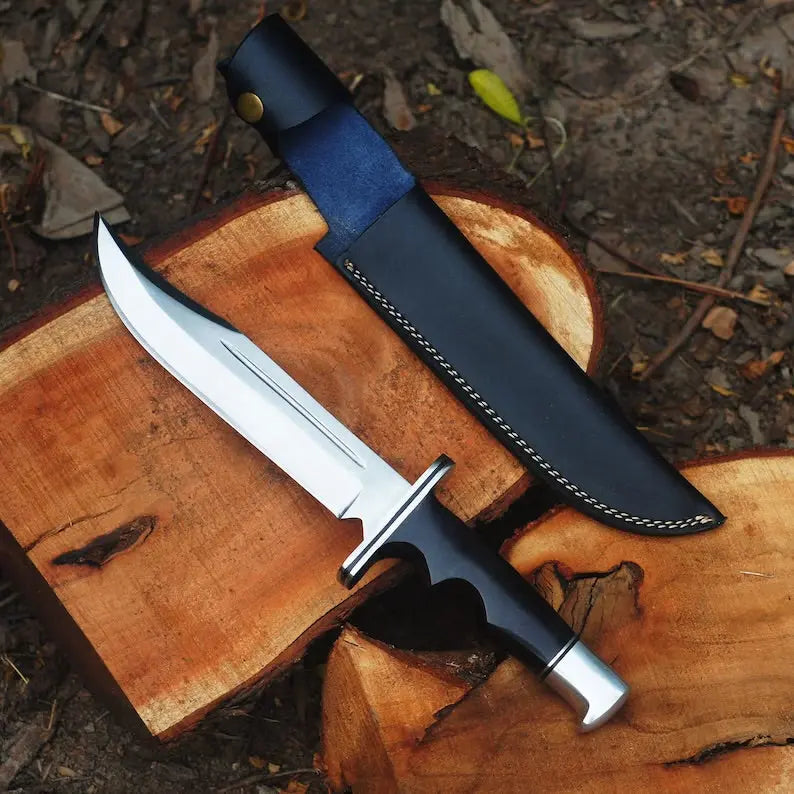 Scream Replica Knife: Bloody Ghostface Replica Buck 120 Hunting Knife | Movie Replica | Horror Movie Prop | Real Blade | Arham Cutlery - Arham Cutlery