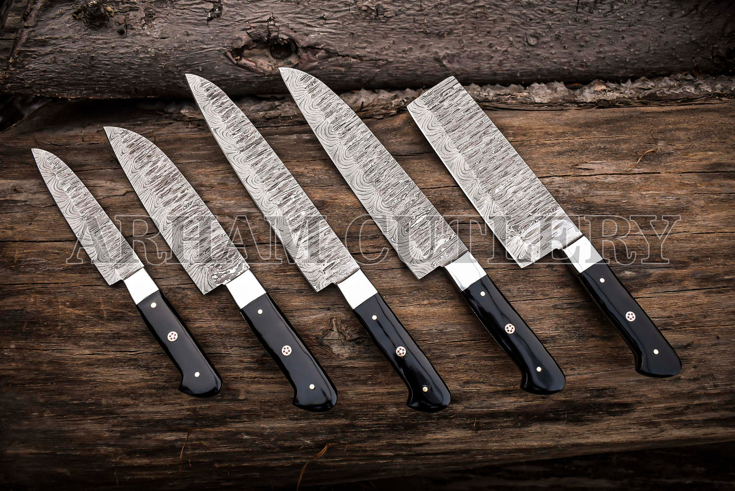 5 Pcs Outdoor Knife Set