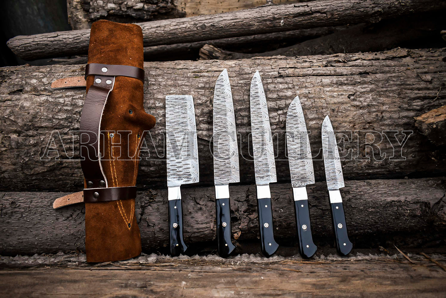 5 Pcs Outdoor Knife Set