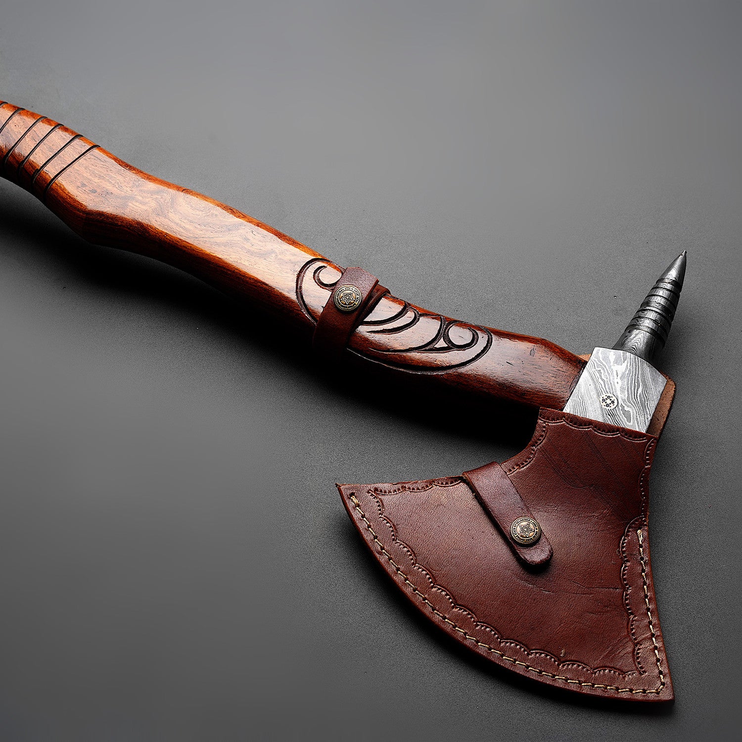 Axe with Leather Sheath