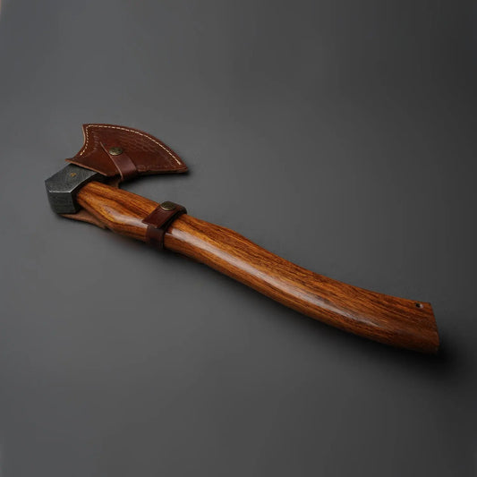 Handmade Axe With Leather Sheath Arham Cutlery