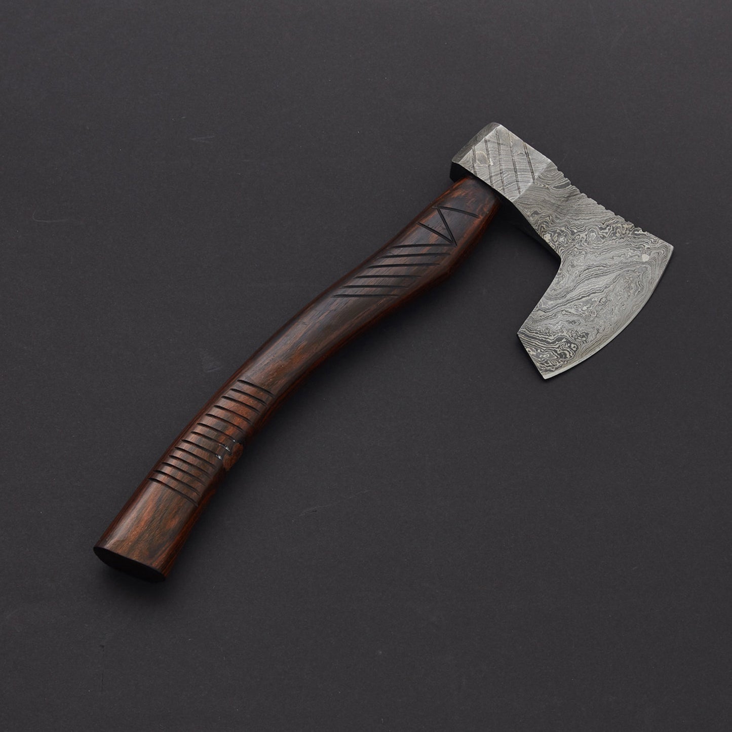 Custom Handmade Damascus Steel Axe Arham Cutlery