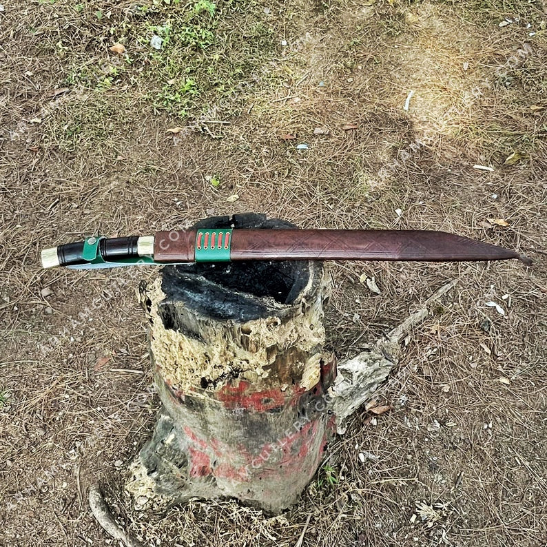 Large Seax Knife - Handmade Viking Sword Sax with Authentic 5160 Leaf Spring Blade | Arham Cutlery