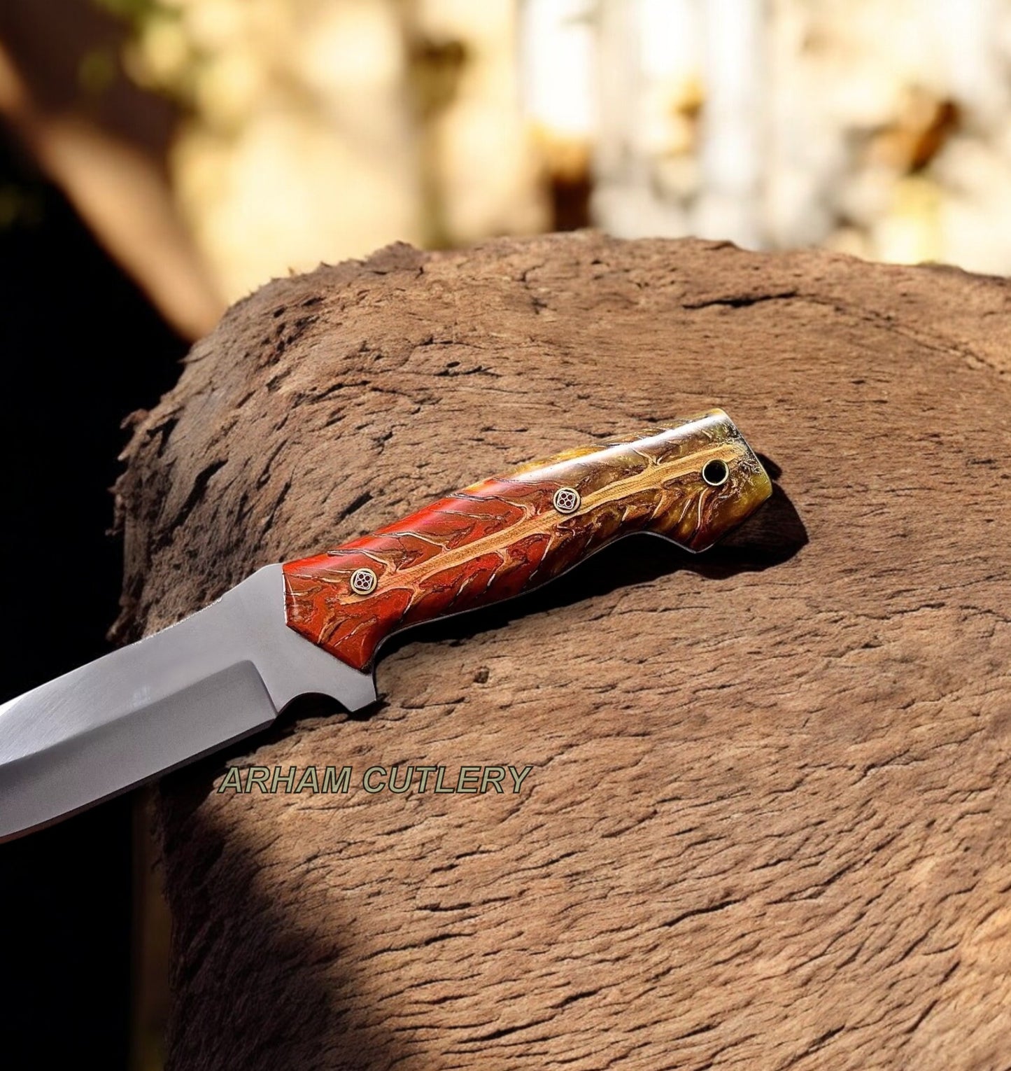 Handmade Custom PINE CONE Hunting Camping Sport Knife