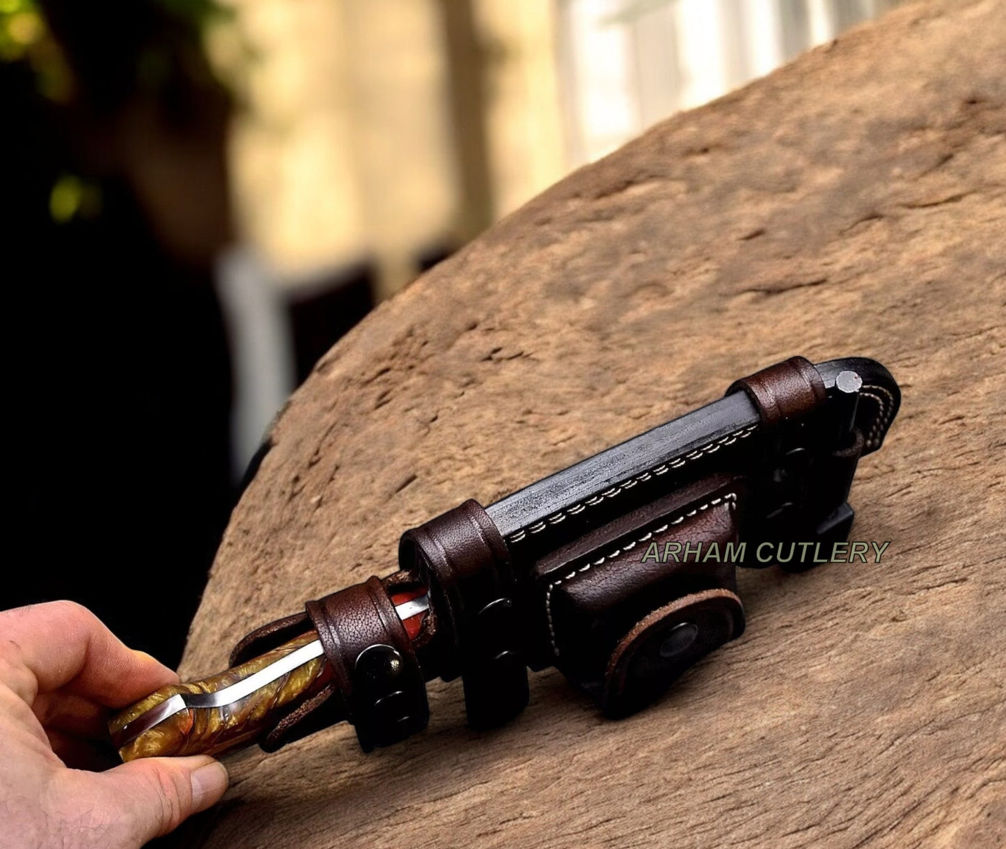Handmade Custom PINE CONE Hunting Camping Sport Knife
