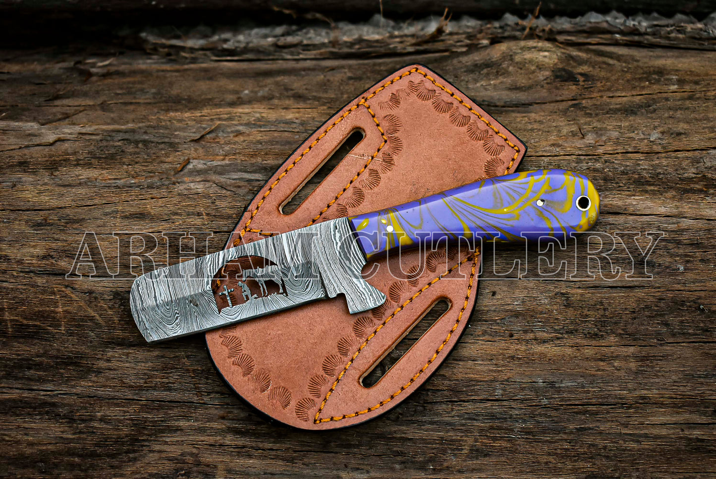 Hand Forged Cowboy Bull Cutter Knife