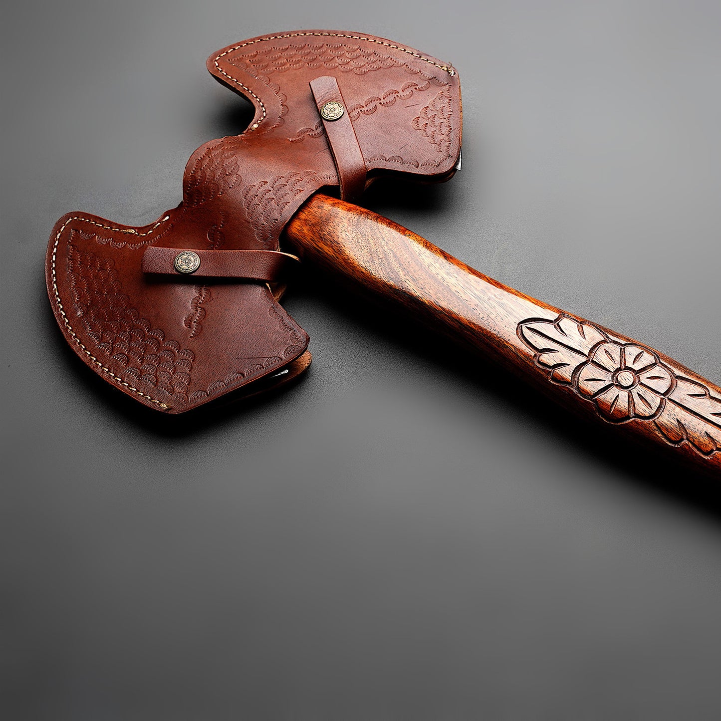 Hand Forged Double Head Damascus Steel Axe , Arham Cutlery