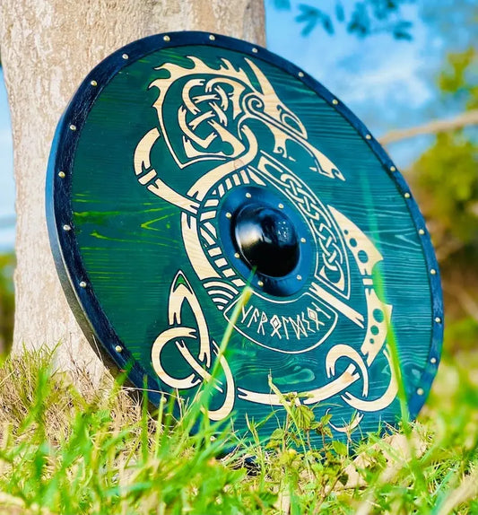 Medieval / Viking Shield, Uhtred Last Kingdom Authentic Shield, Viking Wall Art, Viking Round Shield ,Cosplay Shield , Birthday & Anniversary Gift | Arham Cutlery Arham Cutlery
