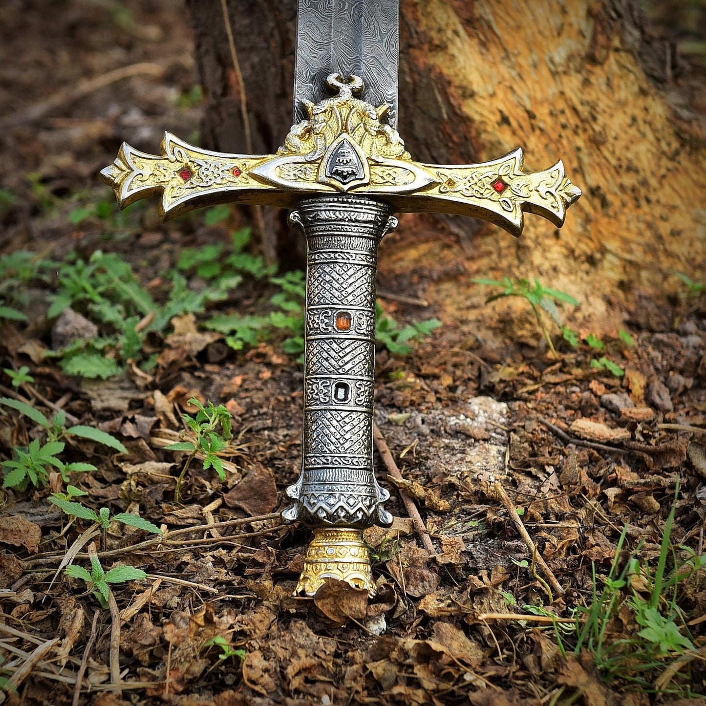 King Arthur Damascus Steel Sword