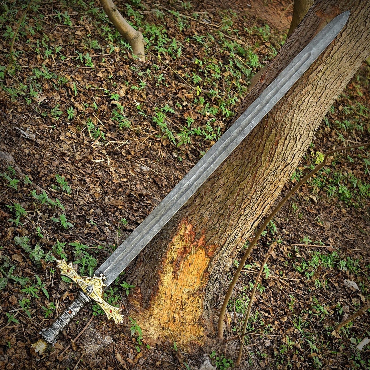 King Arthur Damascus Steel Sword