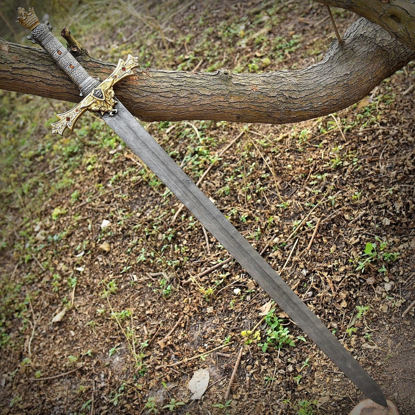 King Arthur Damascus Steel Sword