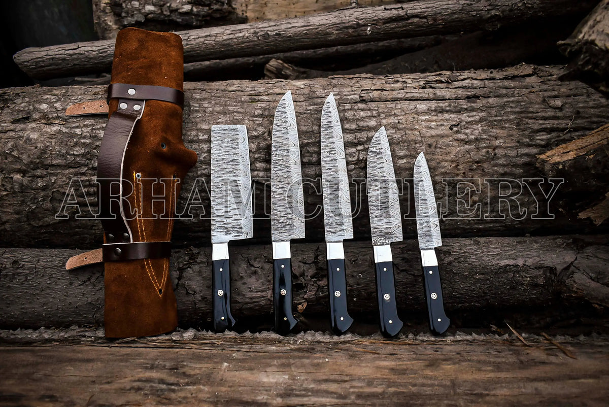 5 Pcs Outdoor Knife Set - Arham Cutlery