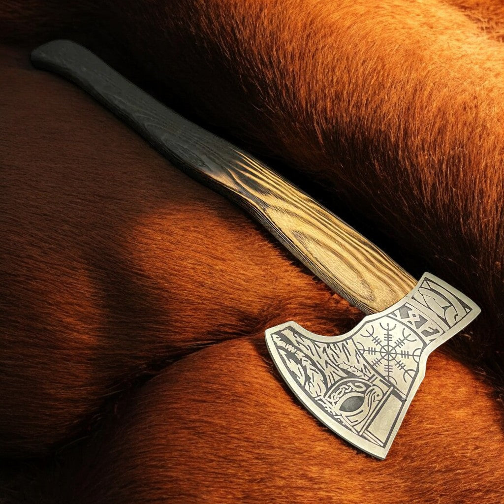 The Hunter Hand Forged Viking Axe