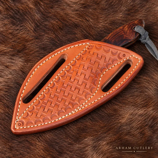 Ironwood Buckaroo Knife – AEB-L Stainless Steel & Ironwood Handle Arham Cutlery