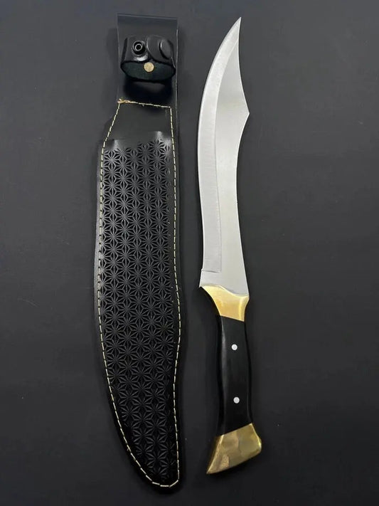 Arham Cutlery Handmade Tactical Hunting Machete – 15” Stainless Steel Survival Knife with Micarta Handle & Sheath - Arham Cutlery