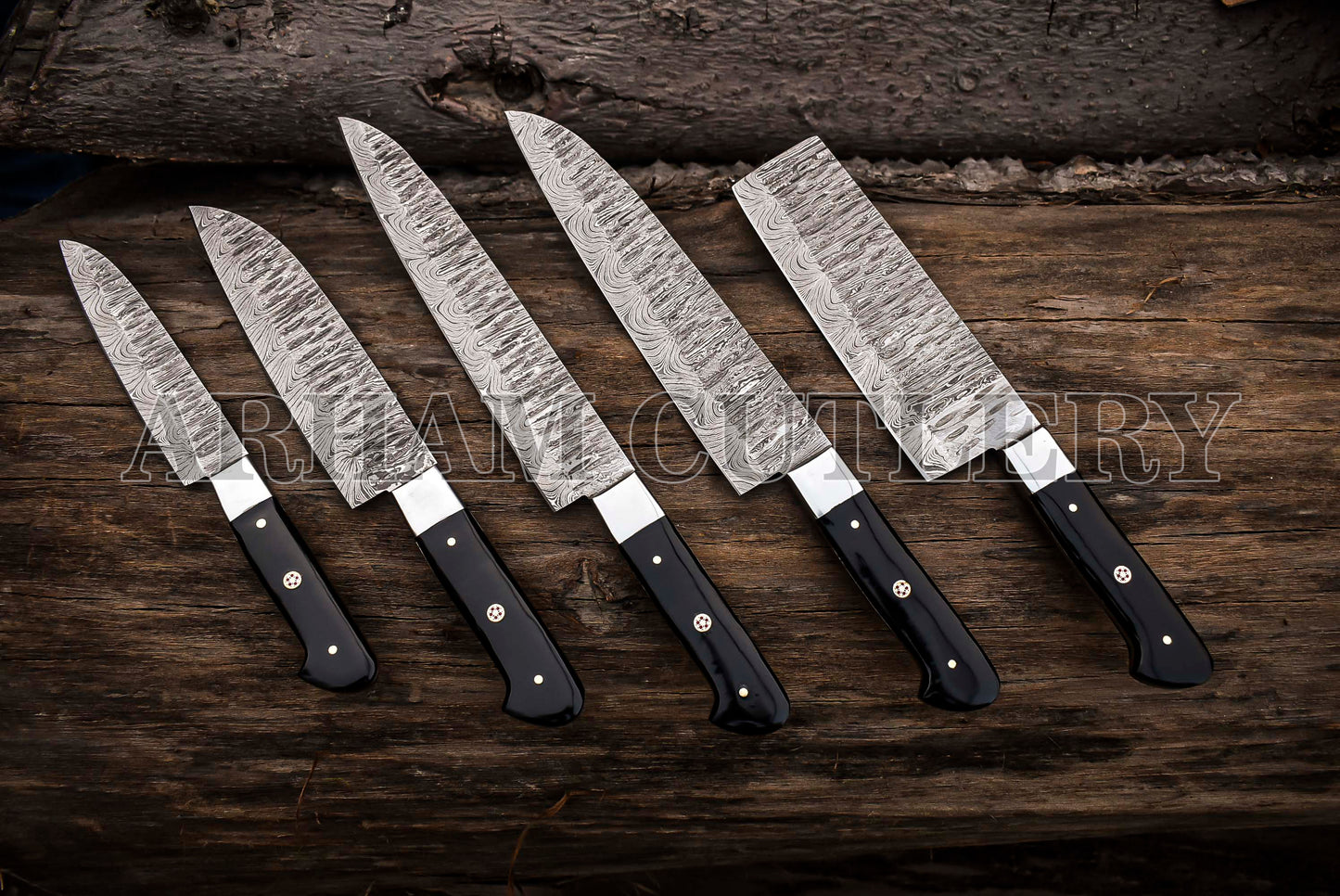 5 Pcs Outdoor Knife Set