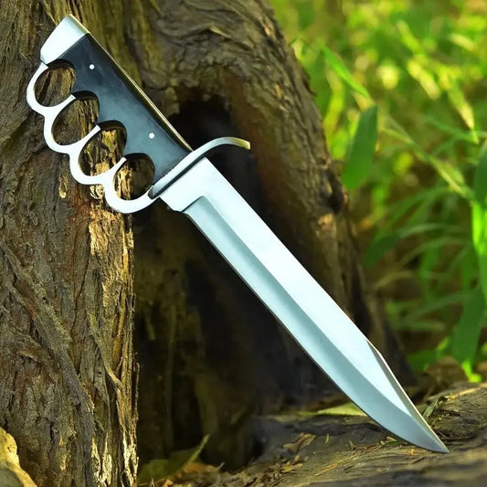 Custom Handmade D2 Steel Bowie Knife – Fixed Blade Hunting & Survival Knife | Arham Cutlery - Arham Cutlery