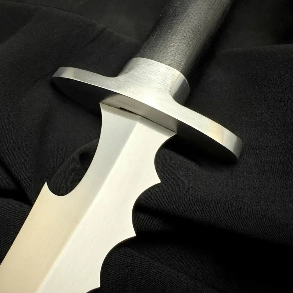 Custom Handmade Carbon Steel Red Hood Style Knife with Micarta Handle & Leather Sheath | Arham Cutlery - Arham Cutlery