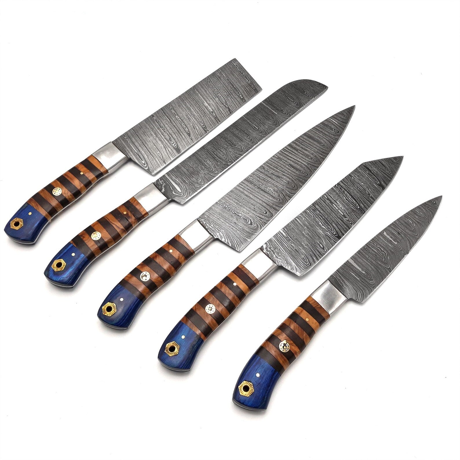 Kitchen Knives Set Damascus Steel Chef Set Knife Set for Professional and Home Cooks Perfect Gift for Cooks, Christmas, Birthday, and Wedding - Arham Cutlery