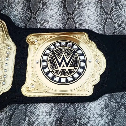 World Heavyweight 2023 Championship Universal Adult Wrestling Belt Replica With 2 MM & 4 MM Brass Main Side Plates Leather Fighting | Arham Cutlery Arham Cutlery