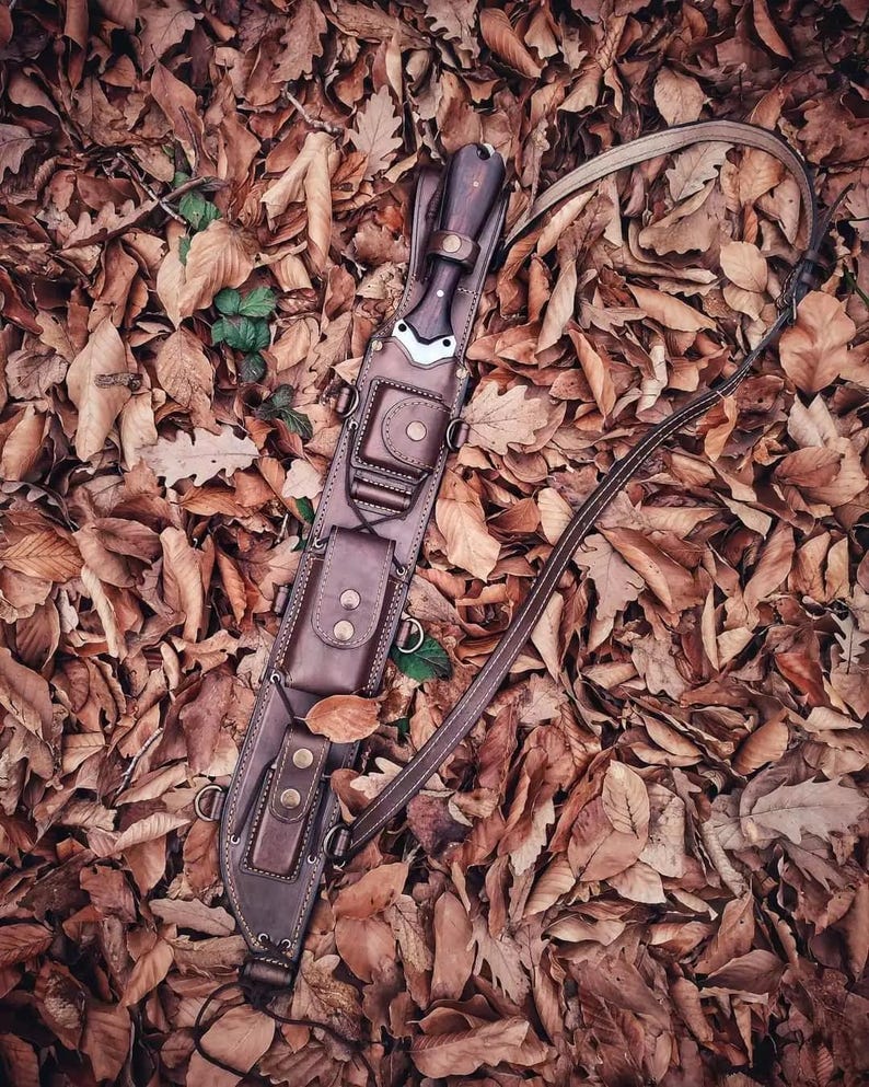 New Custom HANDMADE Spring Steel 5160 Hunting Forest Full Tang MACHETE KNIFE