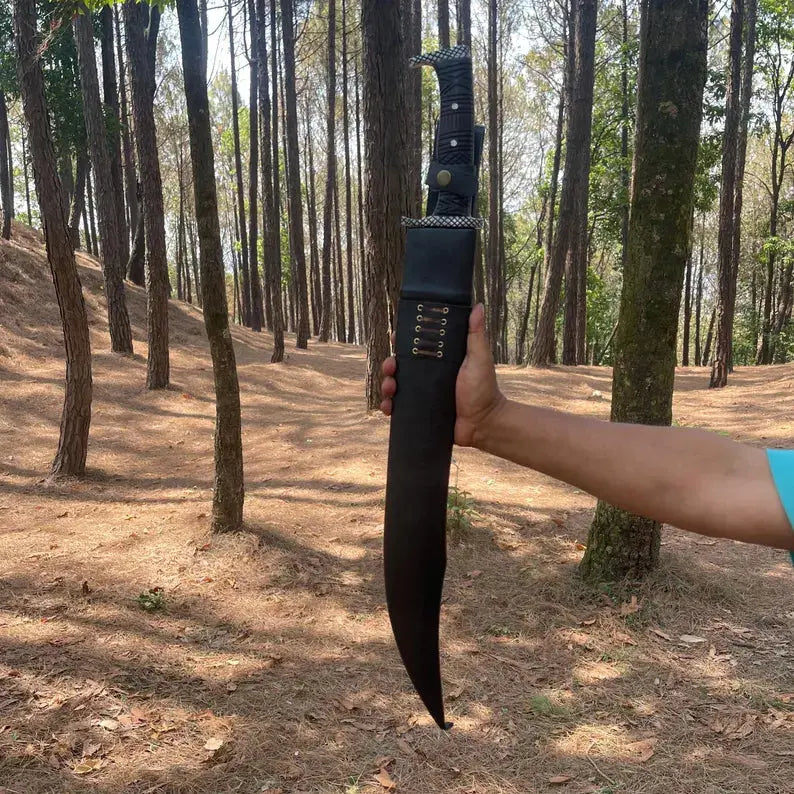 21 Inch Hand Forged Gurkha Seax Knife | Hand Forged Gurkha Knife - Arham Cutlery