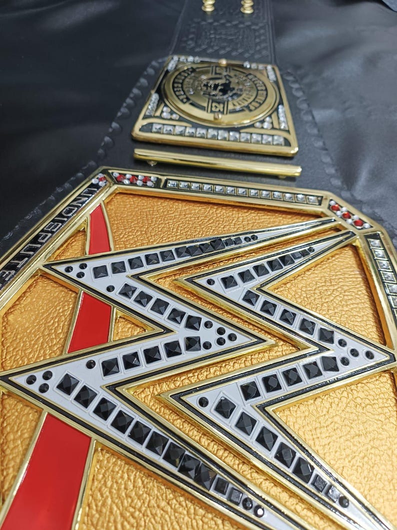 John Cena New Undisputed World Championship Belt Wrestling Replica Title Cena Side Plates