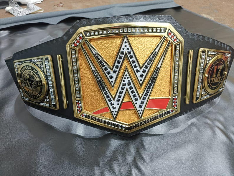 John Cena New Undisputed World Championship Belt Wrestling Replica Title Cena Side Plates Arham Cutlery