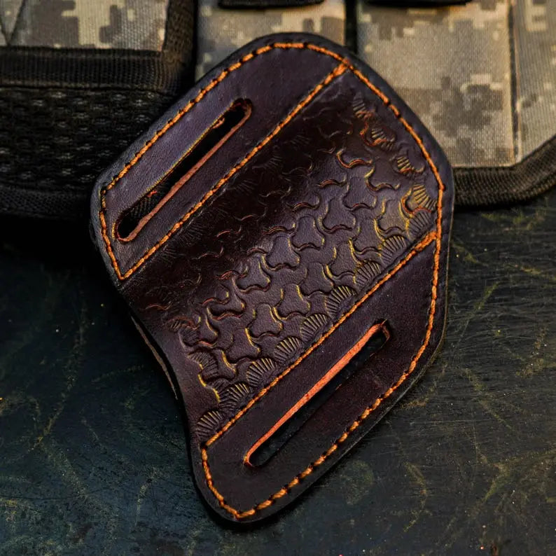 Handmade Damascus Knife with Camel Bone & Wenge Wood Handle Arham Cutlery