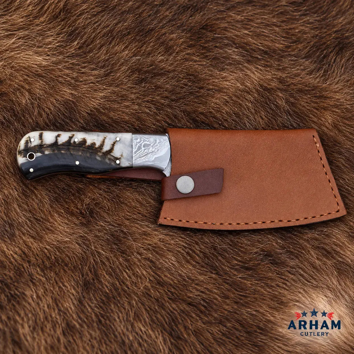 Ranchcrest Handmade Cleaver Knife – 9.5 Inch Arham Cutlery