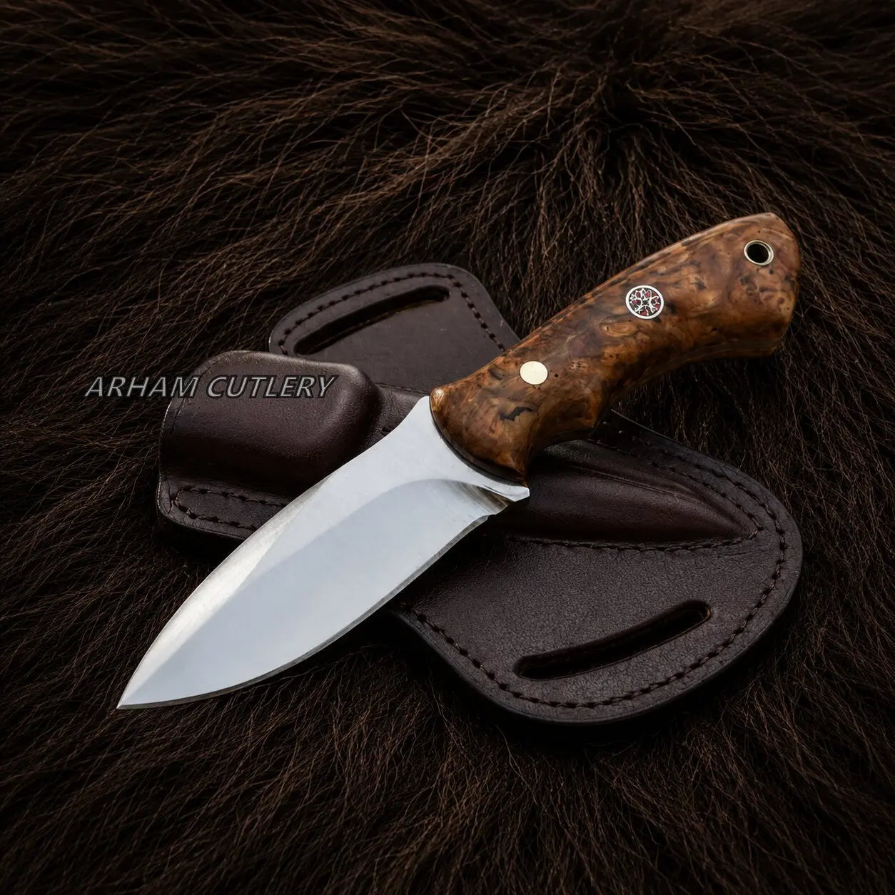 Olivecrest Field Skinning Knife – J2 Stainless Steel Arham Cutlery