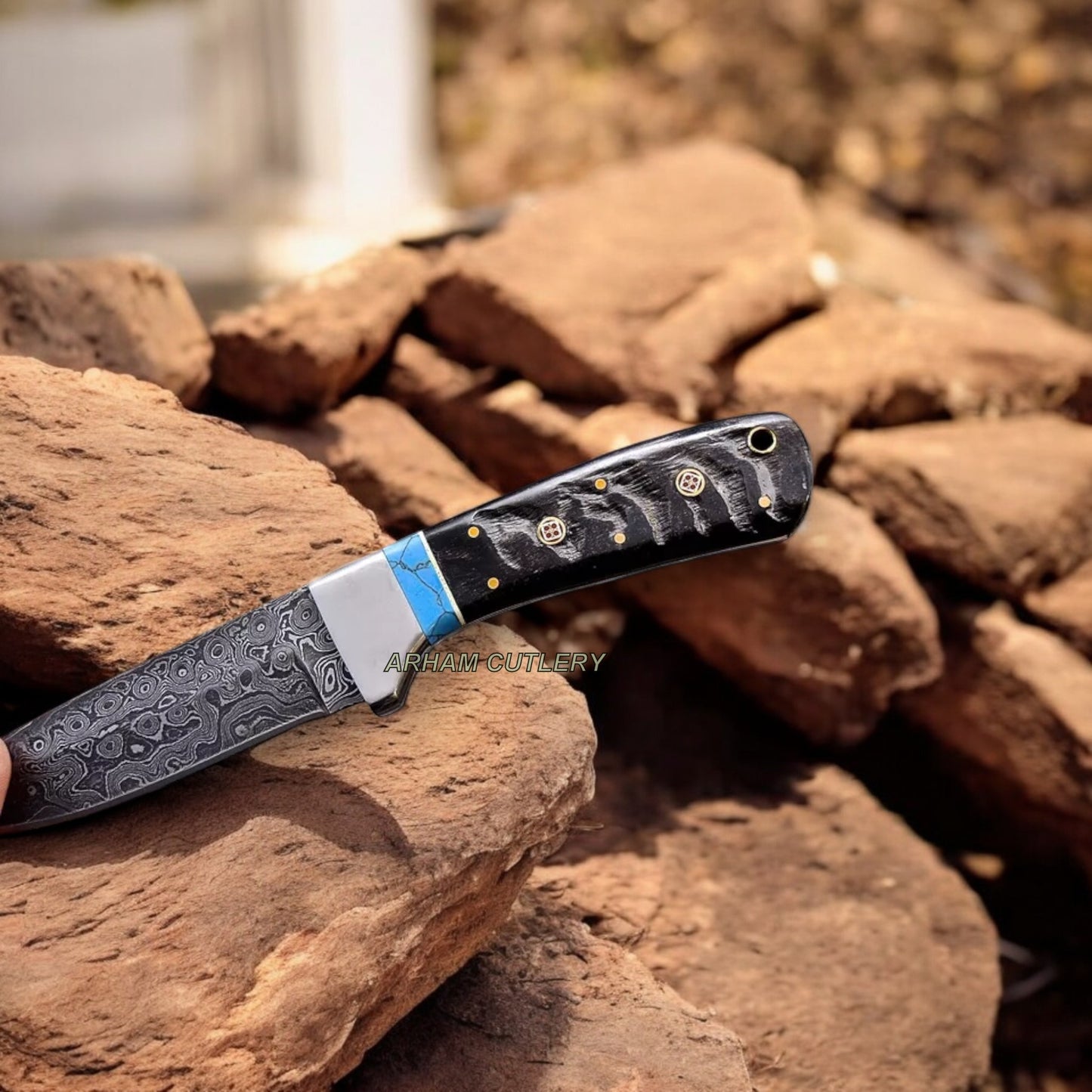 Handmade Damascus Steel Hunting Bush Craft Knife