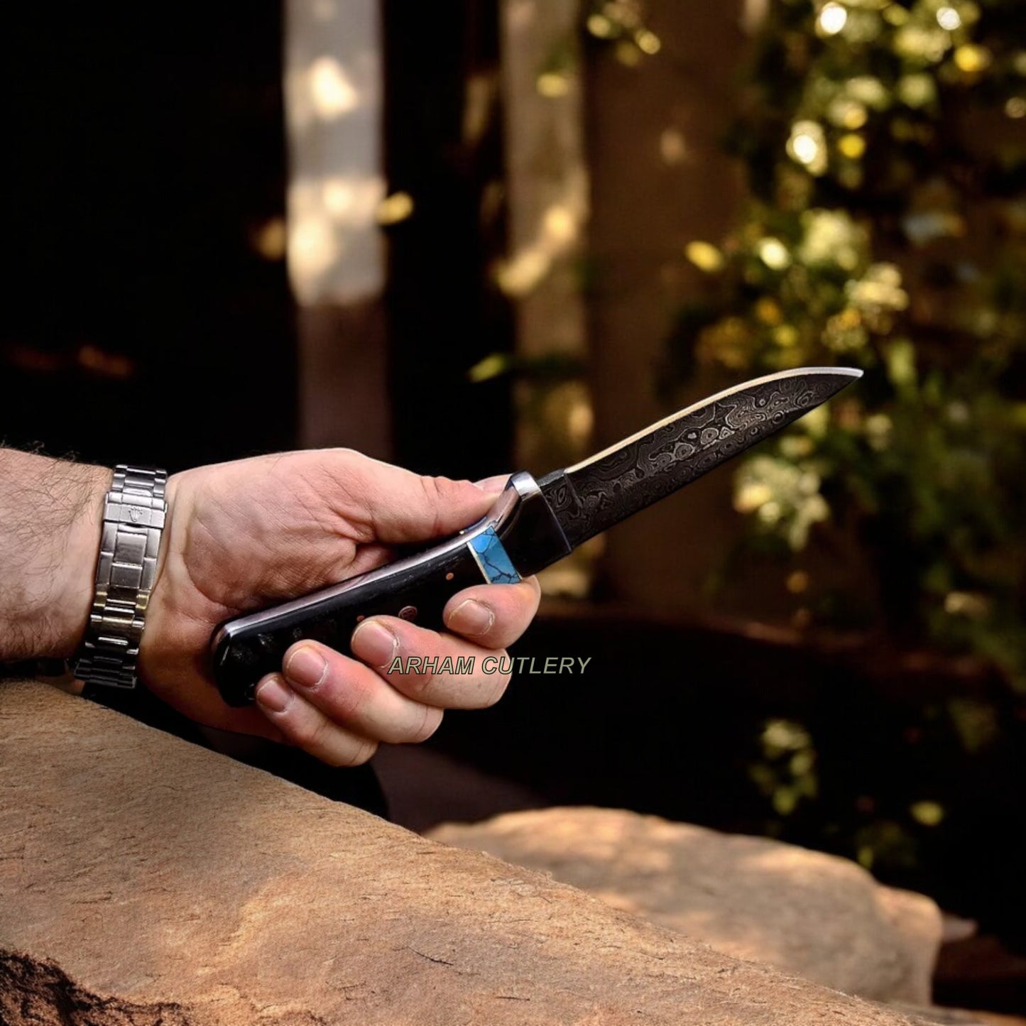 Handmade Damascus Steel Hunting Bush Craft Knife