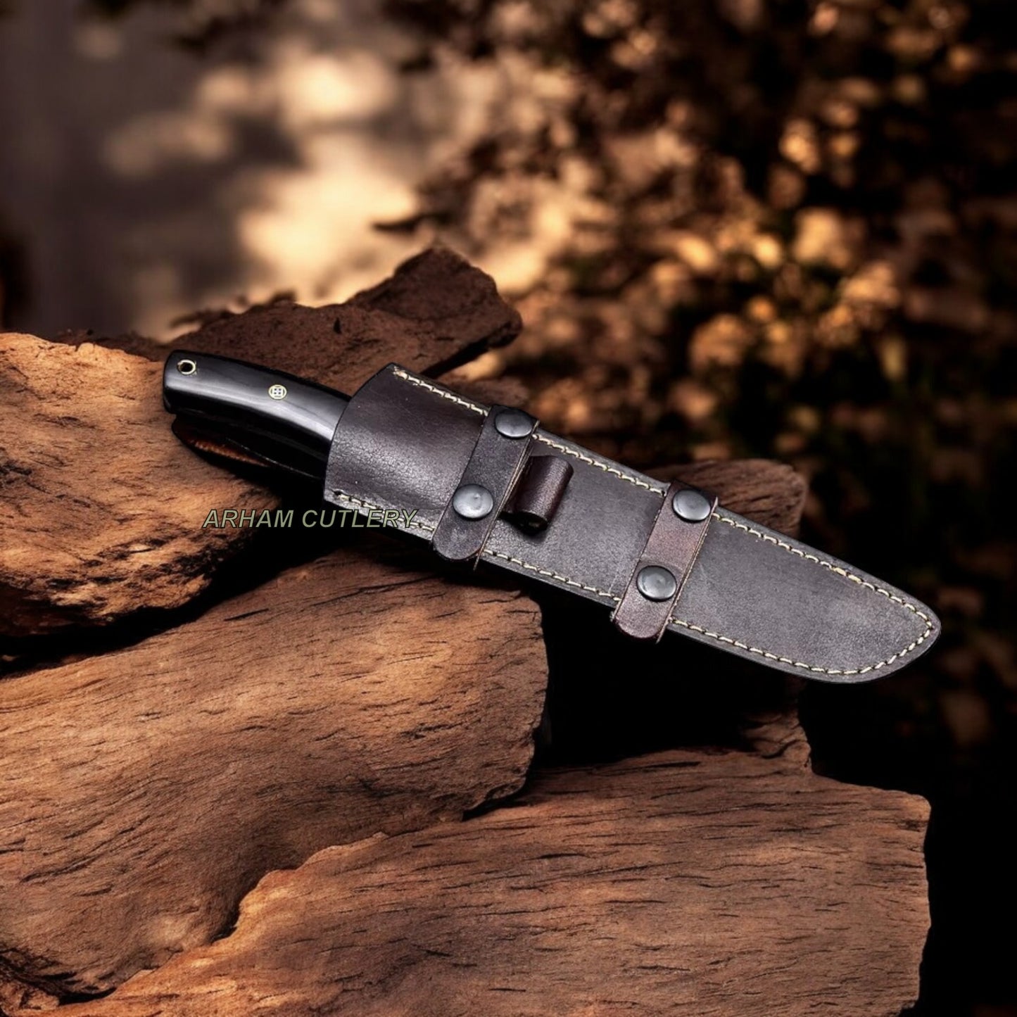 Handmade Damascus Custom TURQUOISE Hunting TANTO Sport Knife