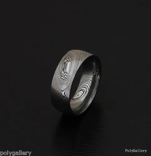 Custom Handmade Damascus Steel Ring for Men and Women A-123 - Arham Cutlery