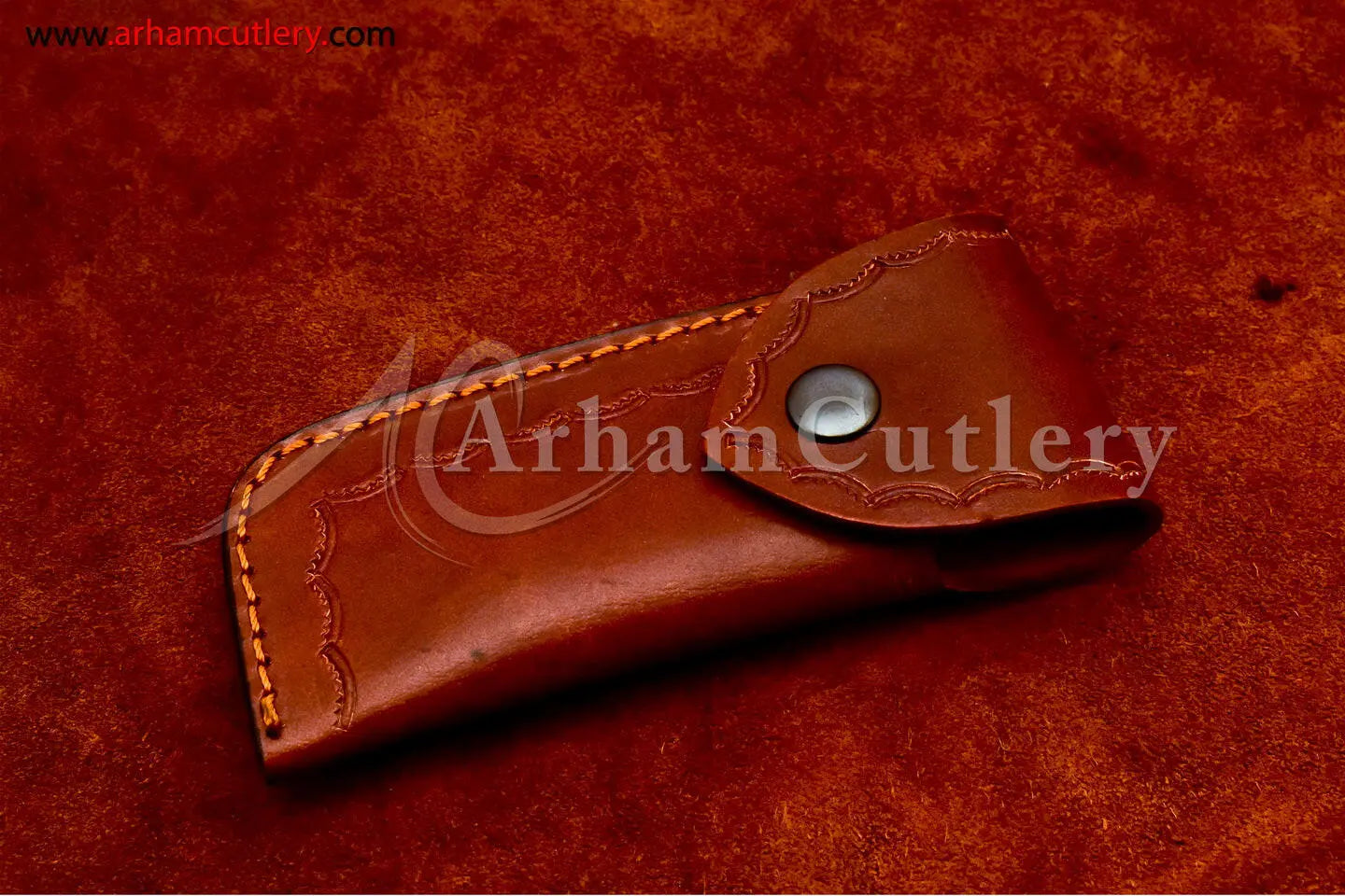 Custom Handmade Damascus Steel Blade, Back Lock, Folding Knife by Arham Cutlery | A-09 - Arham Cutlery