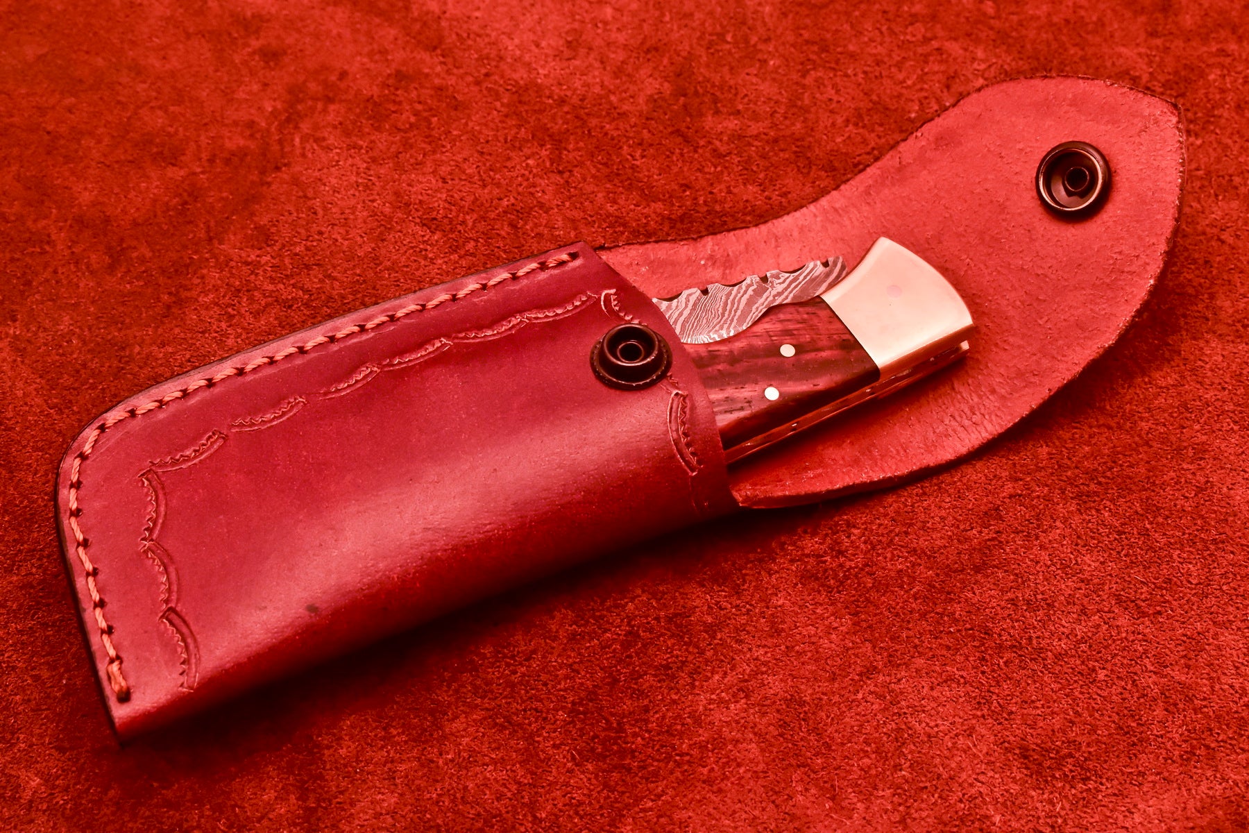 Custom Handmade Damascus Steel Blade, Back Lock, Folding Knife by Arham Cutlery | A-50 - Arham Cutlery